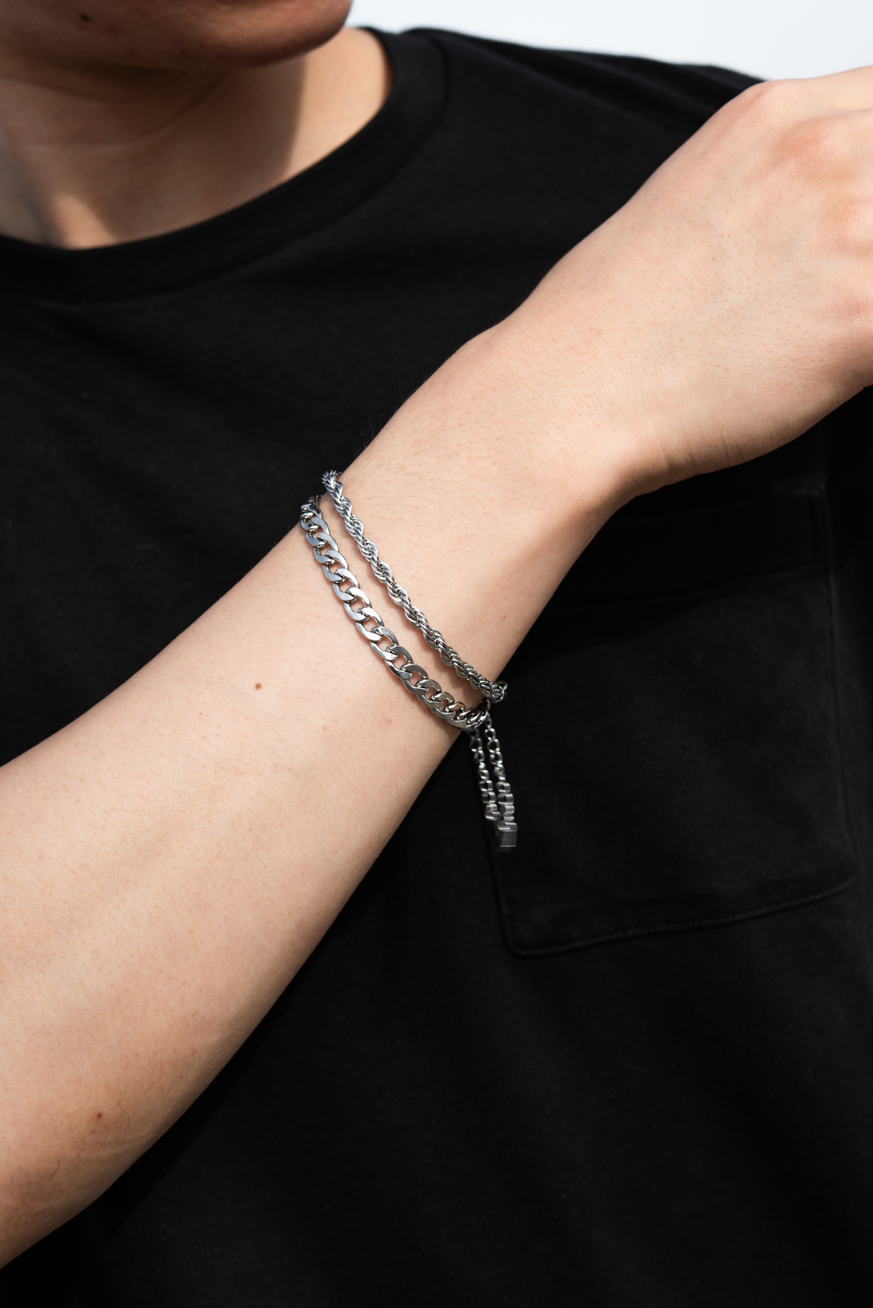 Two-Tone Rope Chain Bracelet | Timepieces International